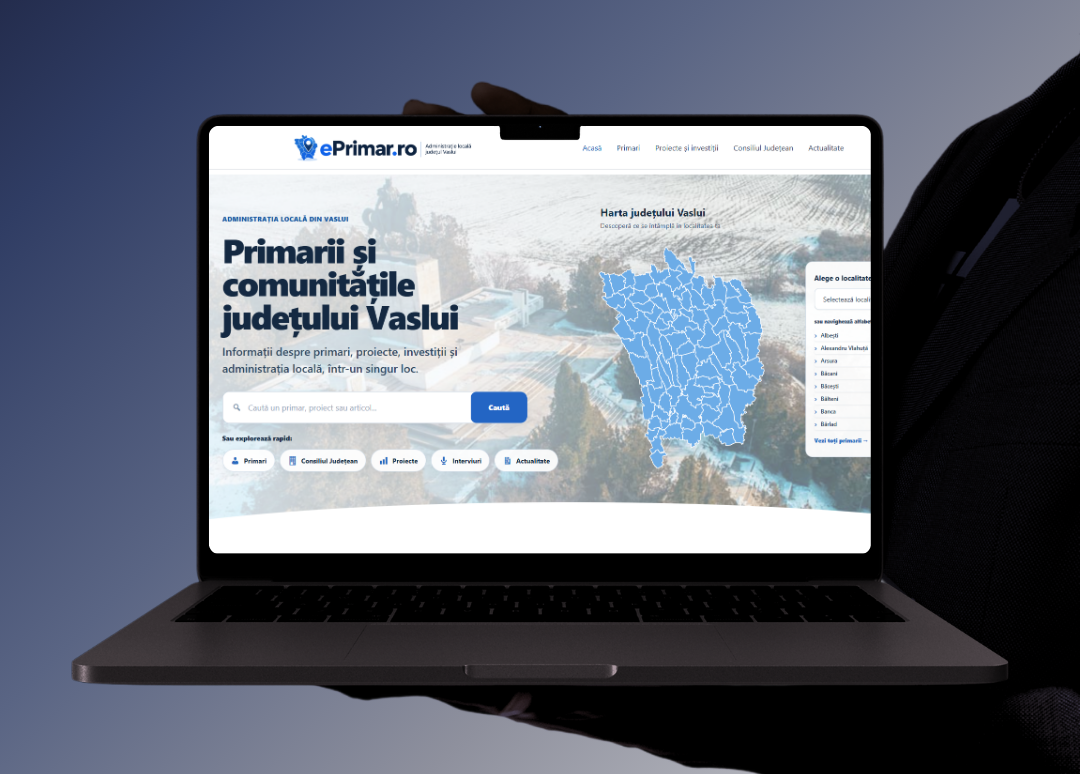 ePrimar.ro – informații despre administrația locală din Vaslui